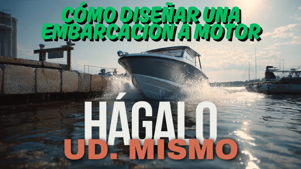 Esquema conceptual de una lancha a motor mostrando distintos perfiles de uso según su programa de navegación.